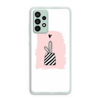 Zwart-wit cactus: Samsung Galaxy A52s 5G Transparant Hoesje