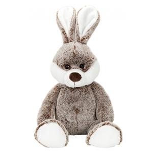 MBW Pluche konijn/haas - bruin - knuffel konijn - 22 cm - boerderij knuffeldier