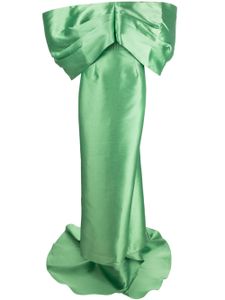 Solace London robe longue The Delphina à épaules dénudées - Vert