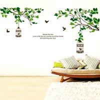 DIY mode zelf zelfklevende PVC verwisselbare muur Stickers / House interieur foto's--vogels terugkeren grootte: 90 x 60 cm