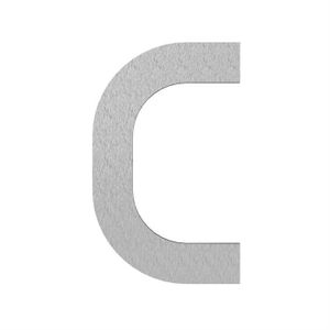 RVS 9 cm, letter C