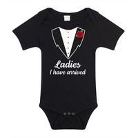 Baby rompertje - smoking/pak - Ladies i have arrived - cadeau romper - kraamcadeau - thumbnail