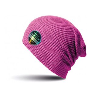 Softex beanie wintermuts in het fuchsia roze