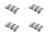 Sierkussen met paspel ca. 30x50 cm Banda kaki (4 stuks) Madison - Madison