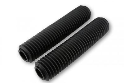 PAASCHBURG & WUNDERLICH Rubberen voorvorkhoezen, Voorvorkbescherming voor de moto, Zwart (per paar)