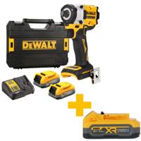 DeWALT DCF921E2T Accu slagmoersleutel 406Nm 1/2" frictiering 18V XR 1.7Ah POWERSTACK in TSTAK