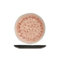 Bord dessert 20 cm rond laguna old rose - thumbnail