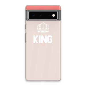 King zwart: Google Pixel 6 Transparant Hoesje