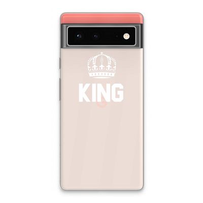 King zwart: Google Pixel 6 Transparant Hoesje