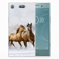 Sony Xperia XZ1 Compact | TPU Hoesje | Paarden