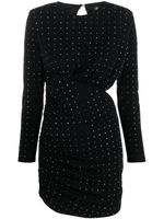 LIU JO rhinestone-embellished cut-out minidress - Noir - thumbnail