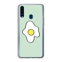 Spiegelei: Samsung Galaxy A20s Transparant Hoesje