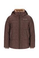 Like Flo winter winterjas meisjes - bruin - Aelin - kort, capuchon, panter