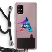Abstract Spectrum: Samsung Galaxy A51 5G Transparant Hoesje met koord