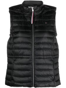 Tommy Hilfiger gilet matelassé à fermeture zippée - Noir