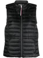 Tommy Hilfiger gilet matelassé à fermeture zippée - Noir