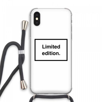 Limited edition: iPhone XS Max Transparant Hoesje met koord