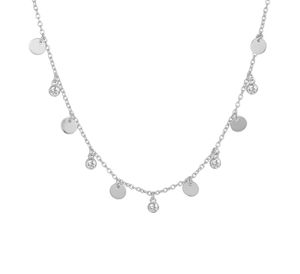 TFT Zilveren Ketting Zirkonia 1,2 mm 41 + 4 cm