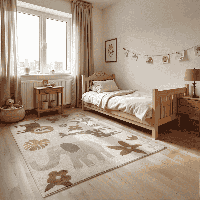 Vloerkleed Kids Animal Safari 160x235 Cm Laagpolig Home Collectie - Dekbed-Discounter.nl