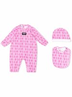 MSGM Kids trousseau de naissance à logo imprimé - Rose - thumbnail