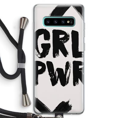 Girl Power #2: Samsung Galaxy S10 Plus Transparant Hoesje met koord