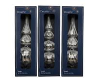 Piek glas L7,2b7,2h31 cm zilver a3 Decoris - Decoris Piek glas L7,2b7,2h31 cm zilver a3 Decoris - Decoris