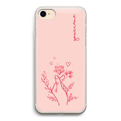 Giving Flowers: iPhone 7 Transparant Hoesje