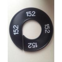 Maatring 9cm zwart/wit 152