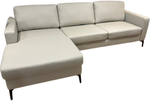 Leren bank Match, 2.5-zitsbank + Longchair (274x90cm) - Echt leer, Modern, Comfortabel en kies uit meer dan 150+ kleuren - Ontdek de Vele Leersoorten en Kleuren bij ShopX