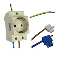 GACIA wandcontactdoos uitbreidingset SK6+ inclusief snoer en uitbreidingsblokjes