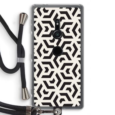 Crazy pattern: Sony Xperia XZ2 Transparant Hoesje met koord