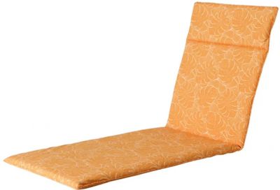 Madison ligbedkussen Palm 190 x 60 x 7 cm katoen geel