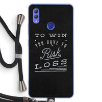 Risk loss: Honor Note 10 Transparant Hoesje met koord