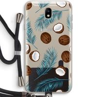 Kokosnoot roze: Samsung Galaxy J7 (2017) Transparant Hoesje met koord