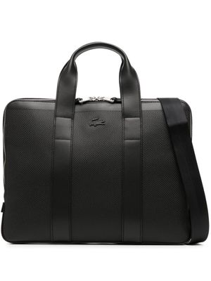 Lacoste pochette d'ordinateur à logog embossé - Noir