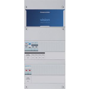 Groepenkast Hager VKG200D 2-groepenverdeler met hoofdschakelaar ALS 30mA/HACO/direct 1-fase