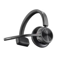 HP Inc. Voyager 4320 UC Stereo On Ear headset Computer Bluetooth Stereo Zwart Noise Cancelling Volumeregeling, Incl. oplaad- en dockingstation