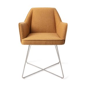 Jesper Home Tome eetkamerstoel Masai Giraffe cross steel
