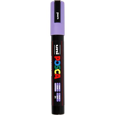 Uni-Posca Posca marker, afm pc-5m, lijndikte 2,5 mm, medium, lilac, 1 stuk