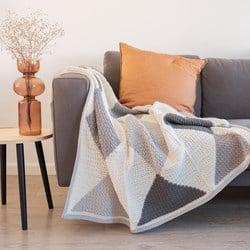 Yarn and Colors Harlequin Blanket Haakpakket 096 Shark Grey