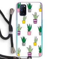 Sanseveria: Oppo A92 Transparant Hoesje met koord