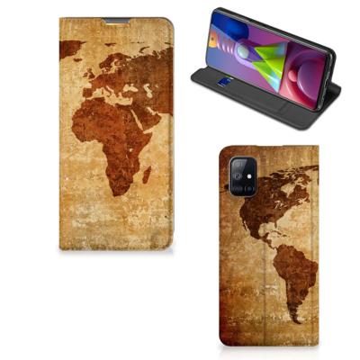 Samsung Galaxy M51 | Book Cover | Wereldkaart