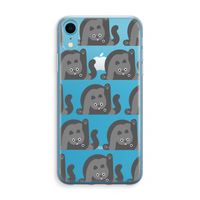 Cats: iPhone XR Transparant Hoesje Cats: iPhone XR Transparant Hoesje