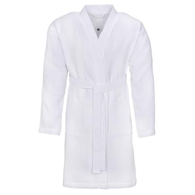Vossen Vossen Unisex badjas ROM Pique-U weiß L