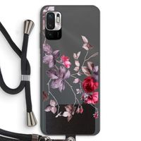 Mooie bloemen: Xiaomi Redmi Note 10 5G Transparant Hoesje met koord