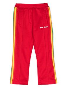 Palm Angels Kids pantalon de jogging à rayures latérales - Rouge