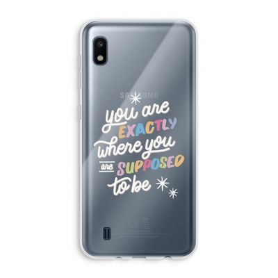 Right Place: Samsung Galaxy A10 Transparant Hoesje
