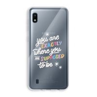 Right Place: Samsung Galaxy A10 Transparant Hoesje