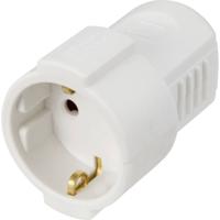 Sygonix SY-6618464 Koppeling met randaarde Polypropyleen (PP) 250 V/AC Wit