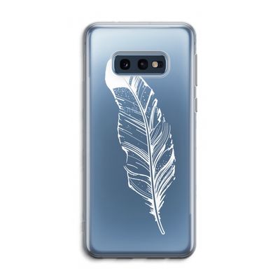 Pluim: Samsung Galaxy S10e Transparant Hoesje